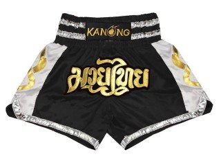 Pantalon Muay Thai Kanong  : KNS-141-Negro